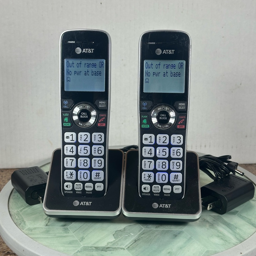 AT&T (DLP72362) 2 Handset Cordless Phone Connect to Cell Answering System
